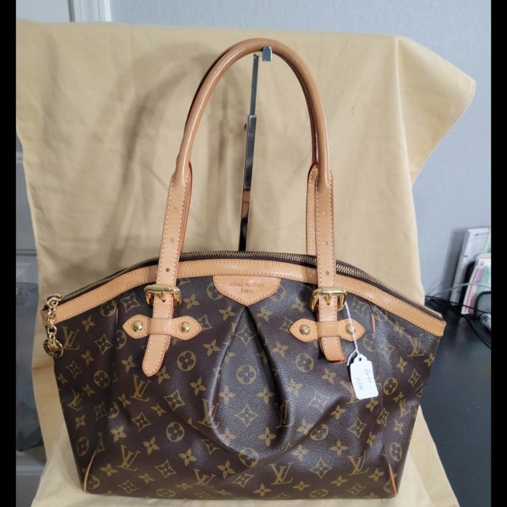 Authentic Louis Vuitton Brown Monogram Tote Bag.Good Condition